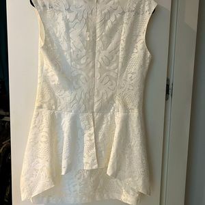 BCBG lace white dress . Worn once